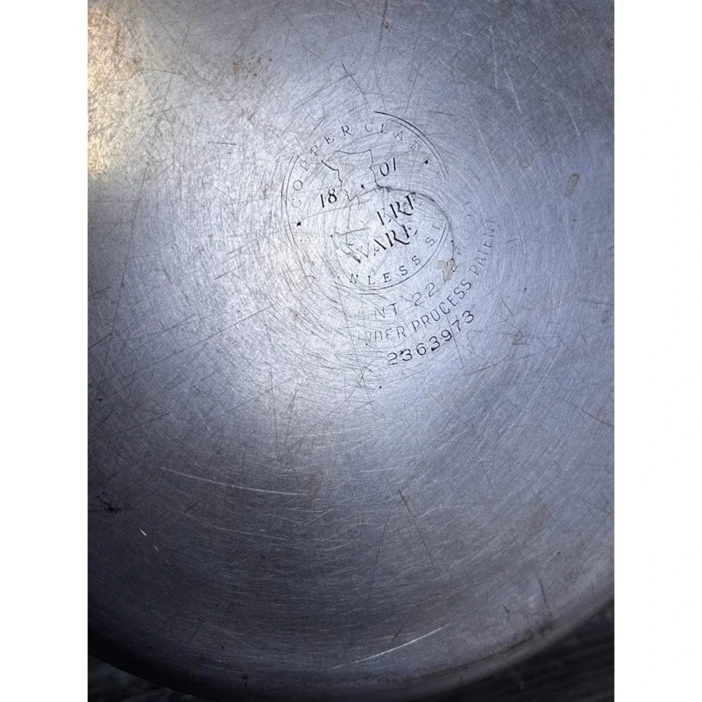 COPPER CLAD STAINLESS STEEL POT WITH LID 3 QUART CAPACITY 7 INCH‎ DIAMETER